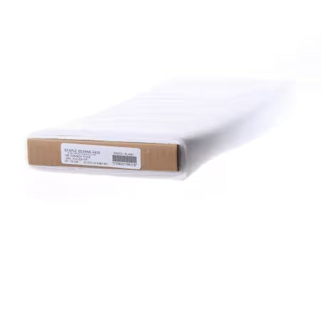 Roll of white paper with a label on a white background