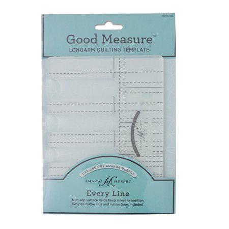 Good Measure longarm quilting template packaging with visible branding