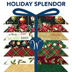 Decorative gift box with Christmas-themed elements and 'Holiday Splendor' text.