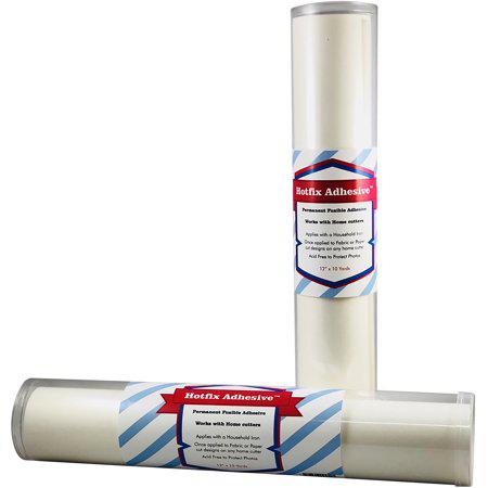 Two rolls of Hotfix Adhesive on a white background