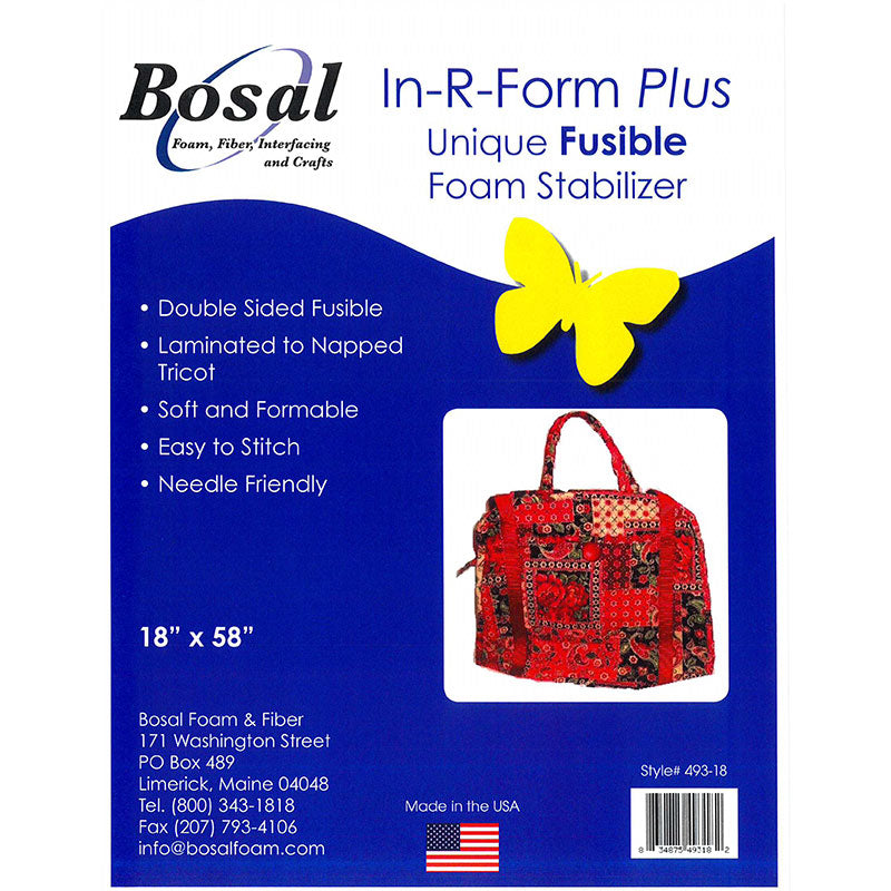 In-R-Form Plus Double Sided 18"x58" – Fusible Foam Stabilizer for bags, totes, and craft projects