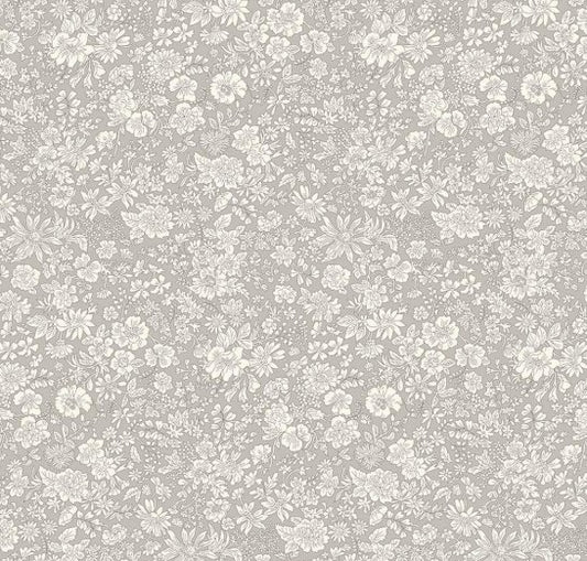 Floral pattern on a gray background
