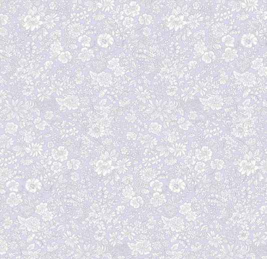 Floral pattern on a light purple background