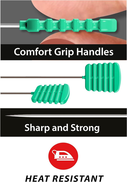 Magic Flat Head Patchwork Pins extra long fine 0.5mm