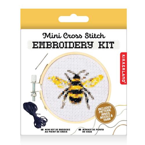 Mini Cross Stitch Bee embroidery kit
