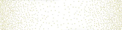 White background with small gold dots