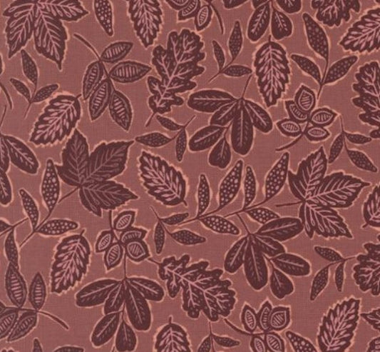 Moda Foraged Found Lilac Dusk leaf print quilting cotton fabric