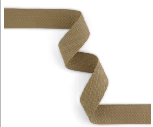Natural Webbing 1-1/2in x 3 yd heavy-duty woven strap webbing