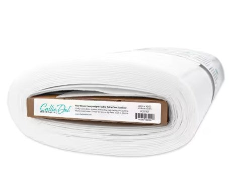 Non-Woven Heavyweight Fusible Extra Firm Stabilizer interfacing for bags, quilting, and home décor