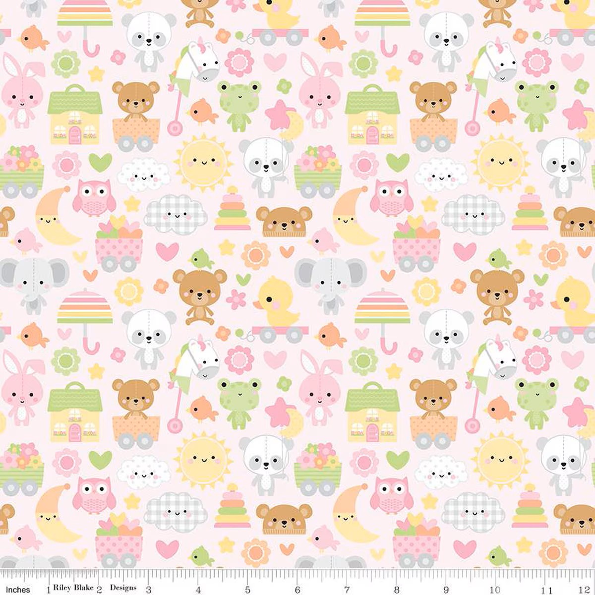 Riley Blake Bundle of Joy Pink baby quilting fabric