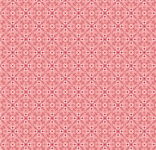 Riley Blake - Berry & Sage - Lori Holt - Homemade Coral C17385 Fabric