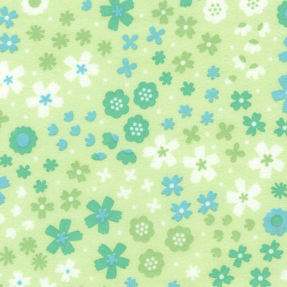 Robert Kaufman Cozy Cotton Flannel Floral Sweetpea flannel