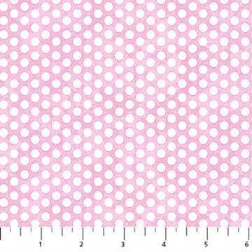 Northcott - Peas in a Pod Flannel - Dots Pink F29039-21