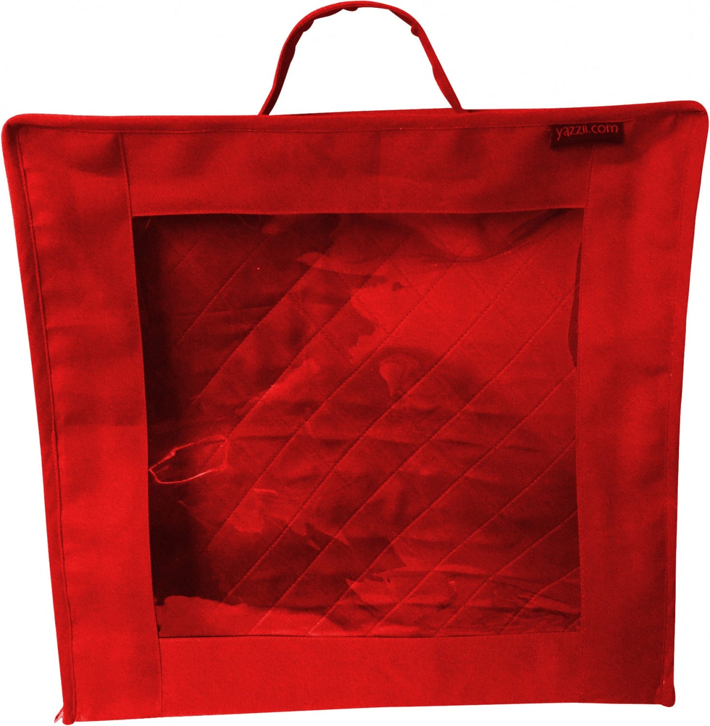 Yazzii Quilt Block Showcase Bag Red quilting storage bag notion
