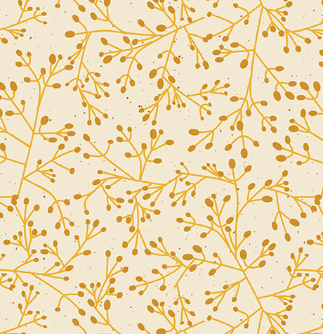 Benartex Tallium Tangle Gold Wishflower quilting cotton