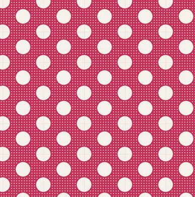 Tilda Medium Dots Red tonal dot cotton quilting fabric