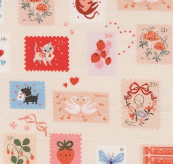 Moda Funny Valentine Champagne 37143-12 Lizzy House quilting cotton