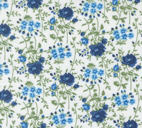 Moda Blueprint White Multi 55333-11 quilting cotton