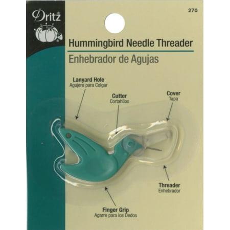 Hummingbird Needle Threader Green sewing notion