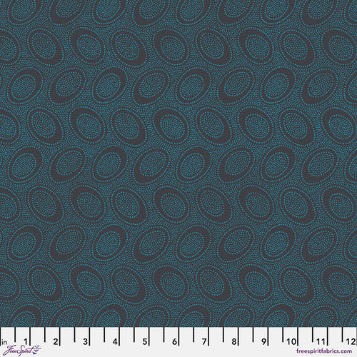 Kaffe Fassett Aboriginal Dot Charcoal quilting cotton