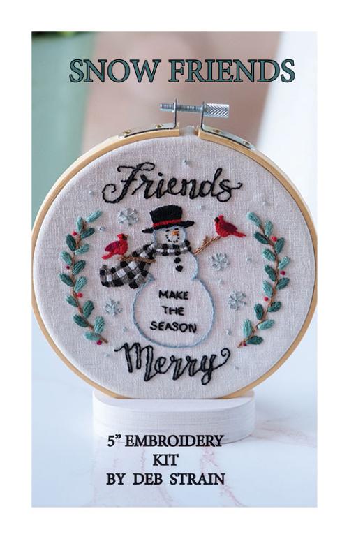 Snow Friends Embroidery Kit Moda Christmas needlework