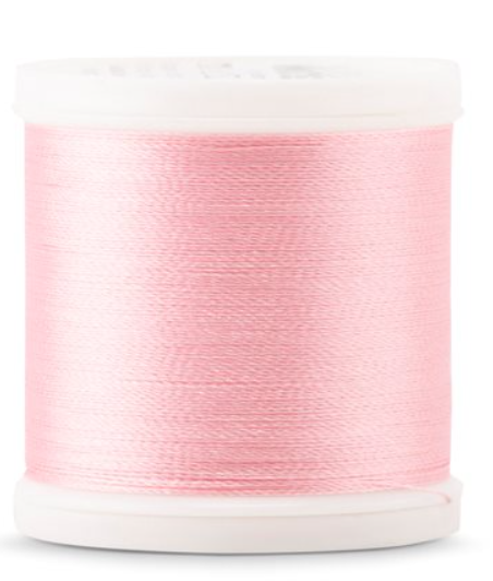 Spool of Madeira Polyneon 40wt thread in Pink, color 1815