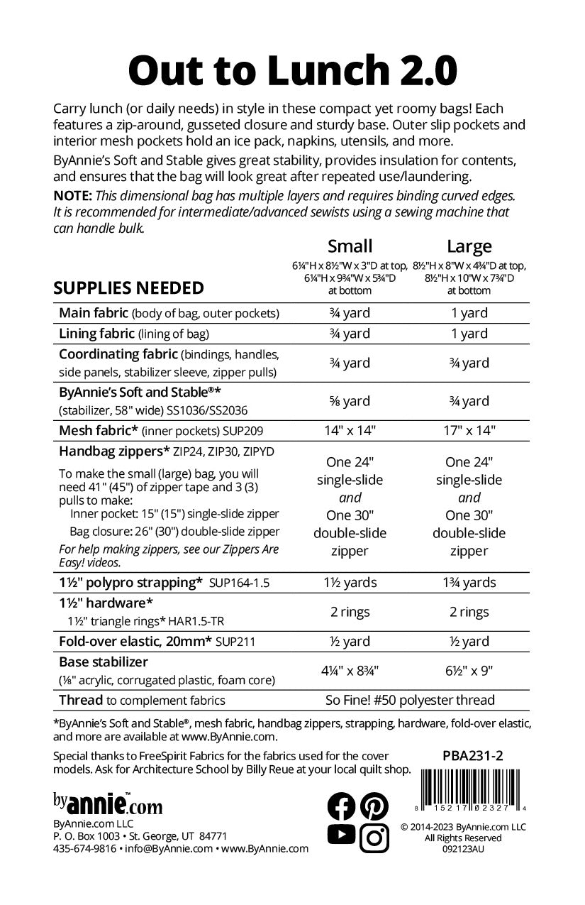 Out to Lunch 2.0 - Pattern
