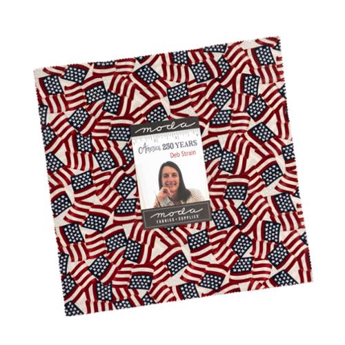 Moda America 250 Years layer cake Deb Strain patriotic 10in