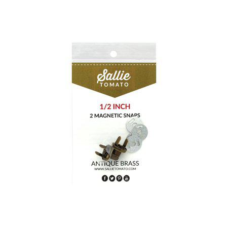 Sallie Tomato magnetic snap 1/2 inch antique bag hardware