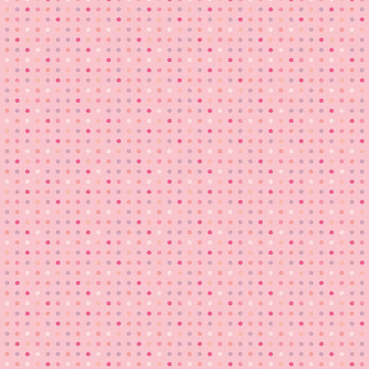 Poppie Cotton Light Pink Seeing Spots polka dot quilting cotton