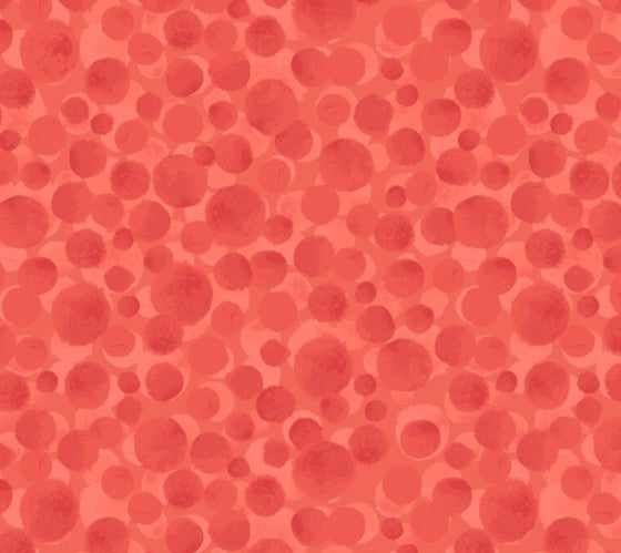 Lewis & Irene Bumbleberries Polynesian Coral BB014 quilting cotton
