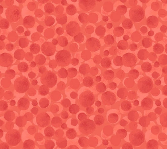 Lewis & Irene Bumbleberries Polynesian Coral BB014 quilting cotton