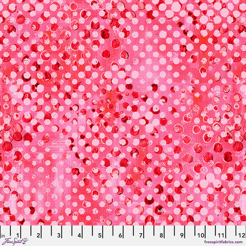 Free Spirit Splatters Rosy Sue Penn quilting fabric