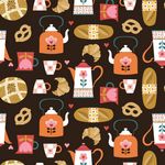 Dashwood Bon Voyage Cafe et Patisserie French quilting fabric