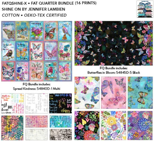 Windham Shine On fat quarter bundle multicolor quilting fabric