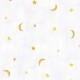 Michael Miller Enchanted Unicorns Mystic Moon White fabric