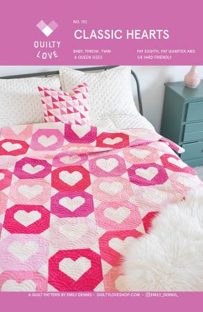 Classic Hearts Quilt Pattern heart block quilting