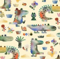 Michael Miller Gator and Friends DCX12550-BUTT-D butter fabric