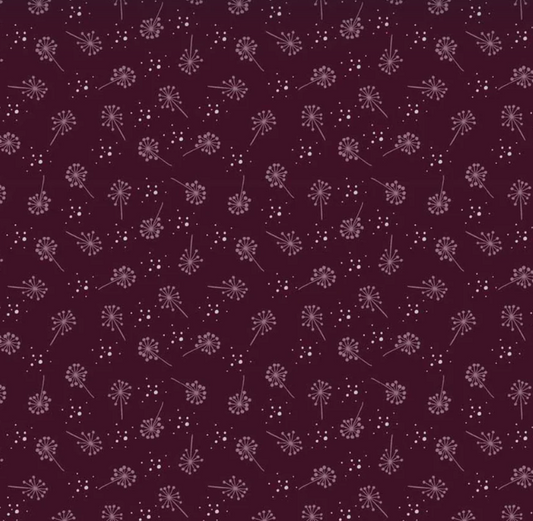 Sweetest Embrace Purple Blowflowers Studio e quilting fabric