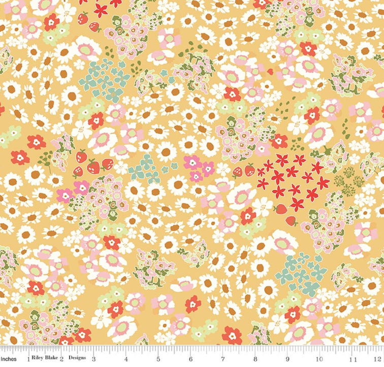 Riley Blake - Minki Kim - Cotton Nook - Flowerbed Yellow - C17971-YELLOW