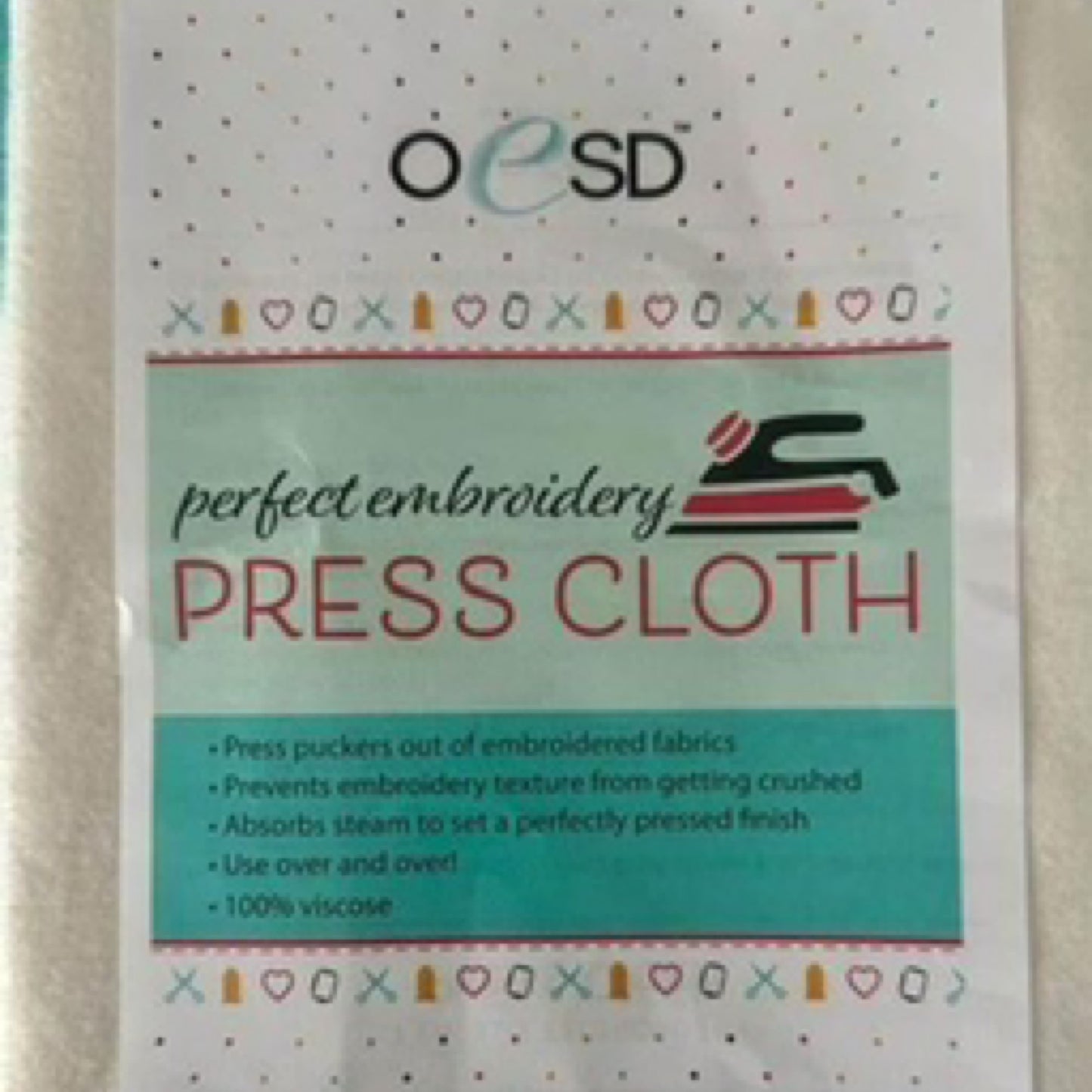 Perfect Embroidery Press Cloth