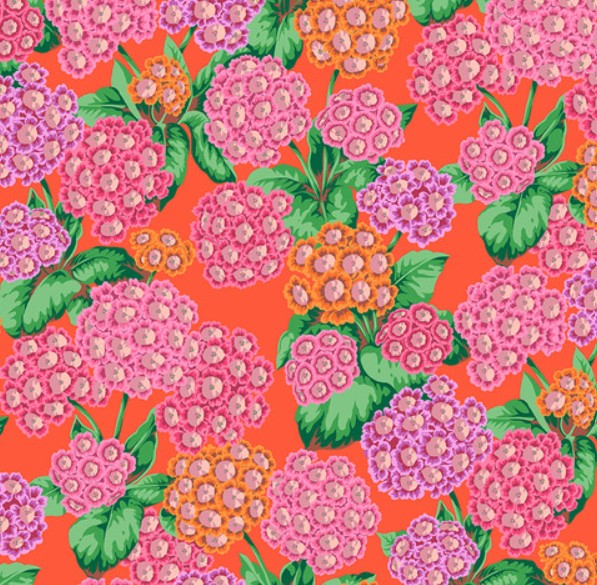 Kaffe Fassett Alpines Red quilting fabric