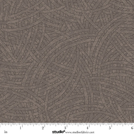 Tangled Peat tonal blender quilting cotton by Chelsea DesignWorks for Studio E