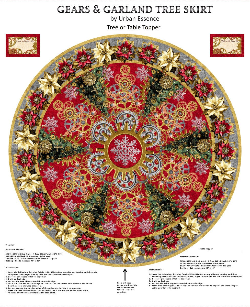 Blank - Gears & Garland - 4831P-88 Red