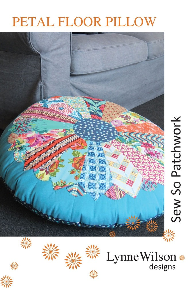 Petal Floor Pillow LWD pattern quilting