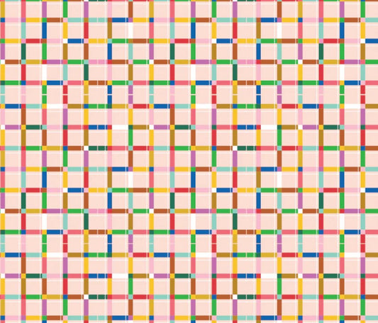 Poppie Cotton Hey Love Bug Fun Times Pink quilting cotton fabric