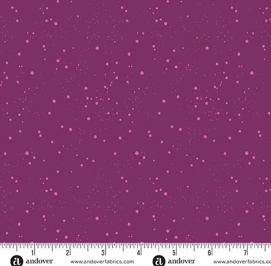 andover Plum Tinted Dots 1571P Petals and Stitches by Stephanie Organes