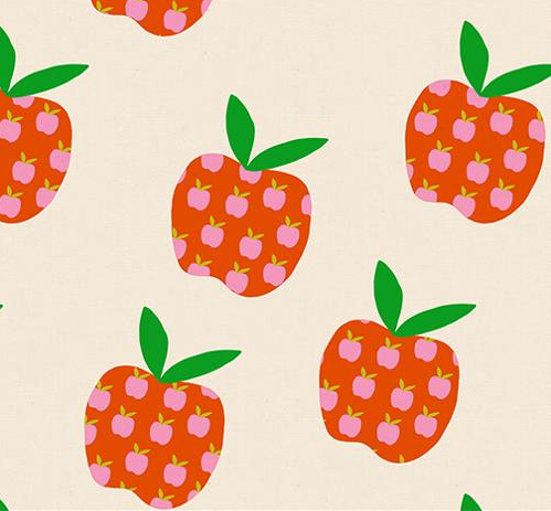 Ruby Star Society Mystic Fable Alexia Abegg apples canvas natural quilting cotton
