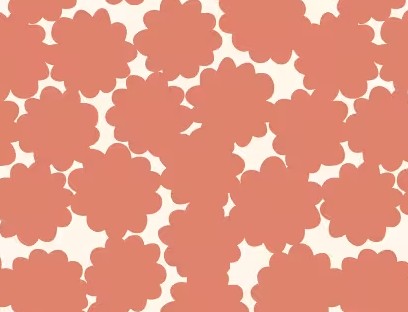Cloud 9 Blossom Coral 228256 organic quilting cotton fabric