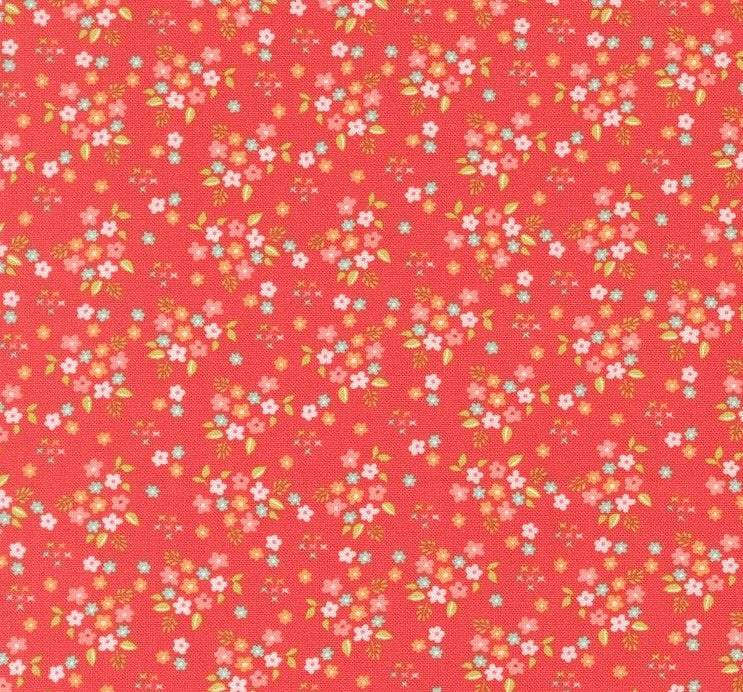 Moda Delightfully Yours Geranium 37705-16 cotton fabric